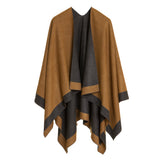 Cardigan Poncho (Dark Gray Beige) - Melifluos