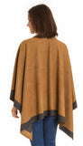 Cardigan Poncho (Dark Gray Beige) - Melifluos