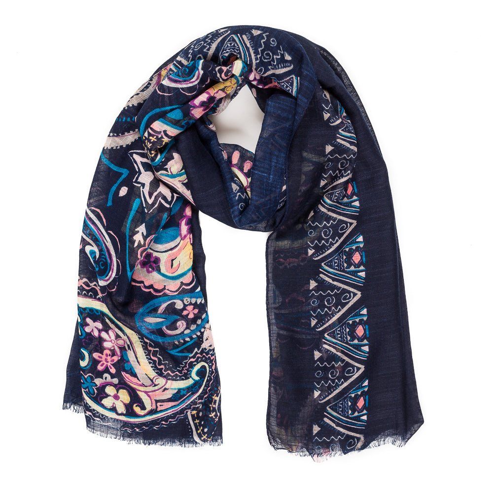 Sciarpa Donna 100% Viscosa MELIFLUOS - Design Spagnolo Stampato - Foto 6