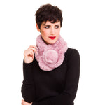 Faux Fur Collar Scarf for Women (Pink)
