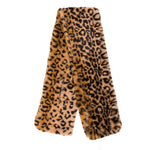 Faux Fur Collar Scarf for Women (Leopard)