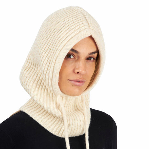 Hooded Scarf Balaclava (White)