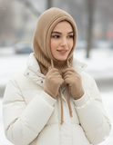 Hooded Scarf Balaclava (Beige)