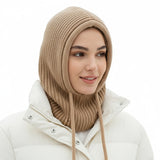 Hooded Scarf Balaclava (Beige)
