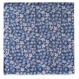 Spanish Design Printed Viscose Scarf (Double Blue Floral)