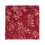 Spanish Design Printed Viscose Scarf (Red Paisley)