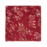 Spanish Design Printed Viscose Scarf (Red Paisley)