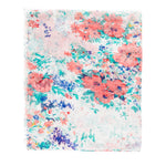 Spanish Design Printed Viscose Scarf (White Floral)