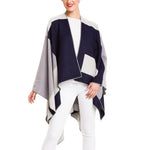 Women's Shawl Wrap Poncho Ruana Cape Cardigan Sweater Open Front (PC04-5)