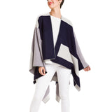 Women's Shawl Wrap Poncho Ruana Cape Cardigan Sweater Open Front (PC04-5)