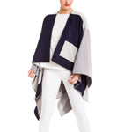 Women's Shawl Wrap Poncho Ruana Cape Cardigan Sweater Open Front (PC04-5)
