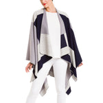Women's Shawl Wrap Poncho Ruana Cape Cardigan Sweater Open Front (PC04-5)
