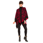 Women's Shawl Wrap Poncho Ruana Cape Cardigan Sweater Open Front (PC09-13)