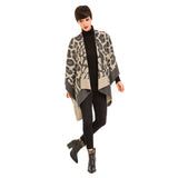 Women's Shawl Wrap Poncho Ruana Cape Cardigan Sweater Open Front (PC09-15)