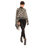 Women's Shawl Wrap Poncho Ruana Cape Cardigan Sweater Open Front (PC09-15)