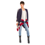 Women's Shawl Wrap Poncho Ruana Cape Cardigan Sweater Open Front (PCA01)