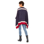 Women's Shawl Wrap Poncho Ruana Cape Cardigan Sweater Open Front (PCA01)