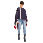 Women's Shawl Wrap Poncho Ruana Cape Cardigan Sweater Open Front (PCA01)