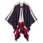Women's Shawl Wrap Poncho Ruana Cape Cardigan Sweater Open Front (PCA01)