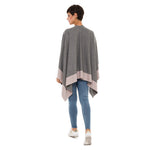 Women's Shawl Wrap Poncho Ruana Cape Cardigan Sweater Open Front (PCS-3)