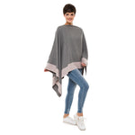 Women's Shawl Wrap Poncho Ruana Cape Cardigan Sweater Open Front (PCS-3)