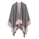 Women's Shawl Wrap Poncho Ruana Cape Cardigan Sweater Open Front (PCS-3)