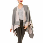 Cardigan Poncho (Gray Pink) - Melifluos