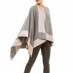 Cardigan Poncho (Gray Pink) - Melifluos