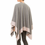 Cardigan Poncho (Gray Pink) - Melifluos