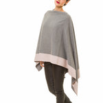 Cardigan Poncho (Gray Pink) - Melifluos