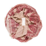 Spanish Design Printed Viscose Scarf (Beige Red Paisley) - Melifluos