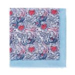 Spanish Design Printed Viscose Scarf (Light Blue Spanish Pattern) - Melifluos