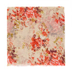 Spanish Design Printed Viscose Scarf (Beige Flower)