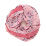 Spanish Design Printed Viscose Scarf (Pink Flower)