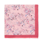 Spanish Design Printed Viscose Scarf (Pink Flower)