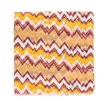 Spanish Design Printed Viscose Scarf (Yellow Zig Zag) - Melifluos