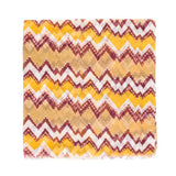 Spanish Design Printed Viscose Scarf (Yellow Zig Zag) - Melifluos