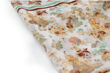 100% Silk Spanish Design Scarves (Brown Floral) - Melifluos