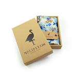 100% Silk Spanish Design Scarves (Blue Floral) - Melifluos