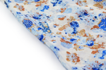 100% Silk Spanish Design Scarves (Blue Floral) - Melifluos