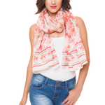 100% Silk Spanish Design Scarves (Pink Floral) - Melifluos