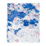 Spanish Design Printed Viscose Scarf (Blue Floral)