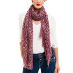 Spanish Design Printed Viscose Scarf (Purple Elephant) - Melifluos