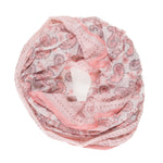 Spanish Design Printed Viscose Scarf (Pink Paisley)