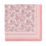 Spanish Design Printed Viscose Scarf (Pink Paisley)