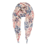 Spanish Design Printed Viscose Scarf (Beige Paisley)