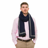 Viscose Men Scarves (Navy) - Melifluos