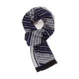 Viscose Men Scarves (Double Gray Strip) - Melifluos