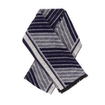 Viscose Men Scarves (Double Gray Strip) - Melifluos