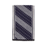 Viscose Men Scarves (Double Gray Strip) - Melifluos